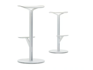 DUETTO - High stool with footrest _ MDF Italia